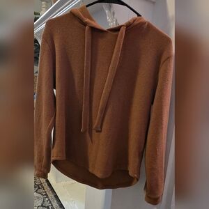 Elodie Warm Brown Cowl Neck Sweater